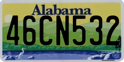 AL license plate 46CN532