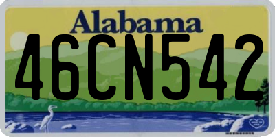 AL license plate 46CN542