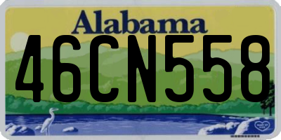 AL license plate 46CN558