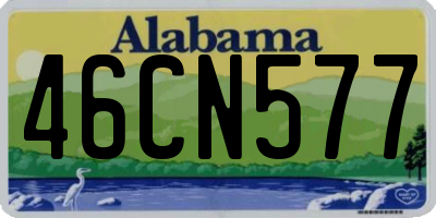 AL license plate 46CN577