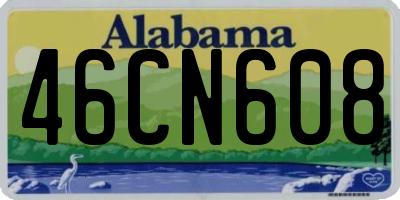 AL license plate 46CN608