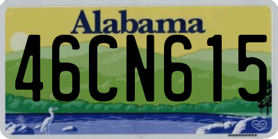 AL license plate 46CN615