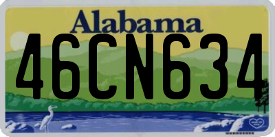 AL license plate 46CN634