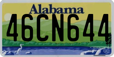 AL license plate 46CN644
