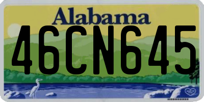 AL license plate 46CN645
