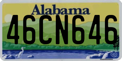AL license plate 46CN646