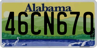 AL license plate 46CN670