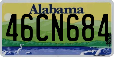 AL license plate 46CN684