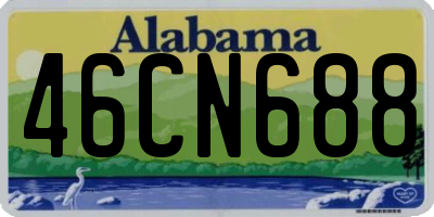 AL license plate 46CN688
