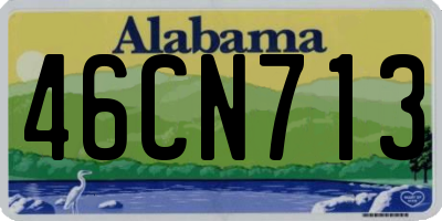 AL license plate 46CN713