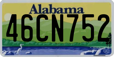 AL license plate 46CN752