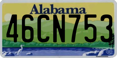 AL license plate 46CN753