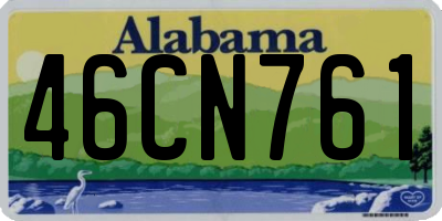 AL license plate 46CN761