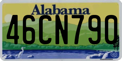 AL license plate 46CN790