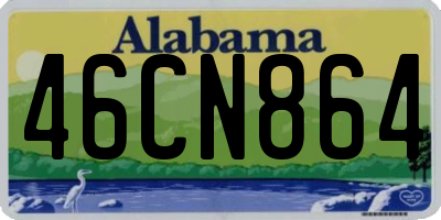 AL license plate 46CN864