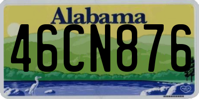 AL license plate 46CN876