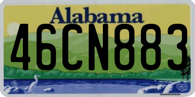 AL license plate 46CN883