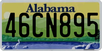 AL license plate 46CN895