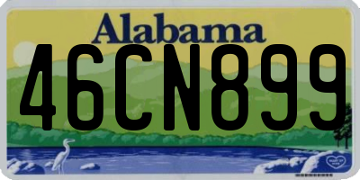 AL license plate 46CN899
