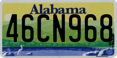 AL license plate 46CN968