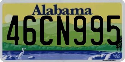 AL license plate 46CN995
