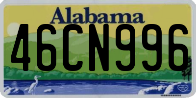 AL license plate 46CN996