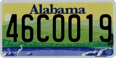 AL license plate 46CO019