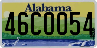 AL license plate 46CO054