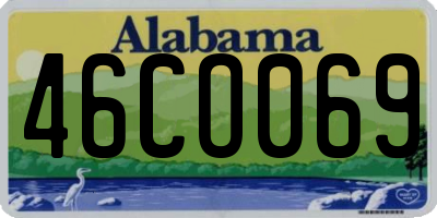 AL license plate 46CO069