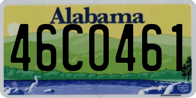 AL license plate 46CO461