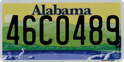 AL license plate 46CO489