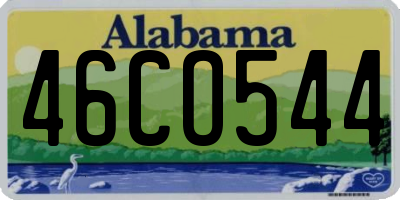 AL license plate 46CO544