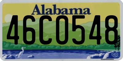 AL license plate 46CO548