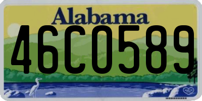 AL license plate 46CO589