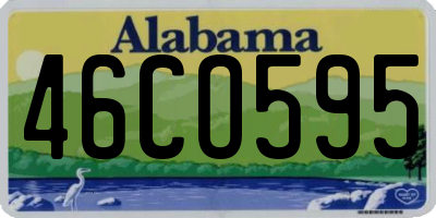 AL license plate 46CO595