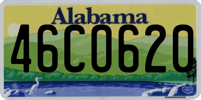 AL license plate 46CO620