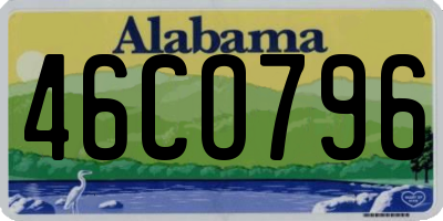 AL license plate 46CO796