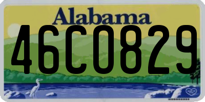 AL license plate 46CO829