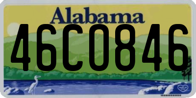 AL license plate 46CO846