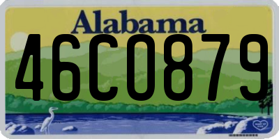 AL license plate 46CO879