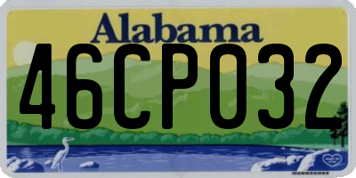 AL license plate 46CP032
