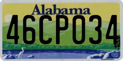 AL license plate 46CP034