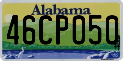AL license plate 46CP050