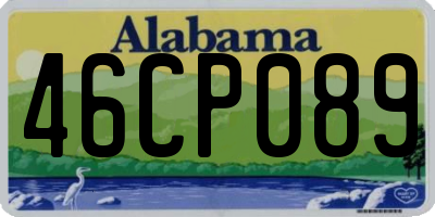 AL license plate 46CP089