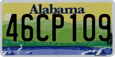 AL license plate 46CP109