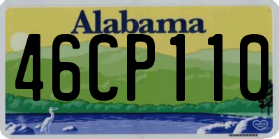 AL license plate 46CP110
