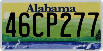 AL license plate 46CP277