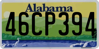 AL license plate 46CP394