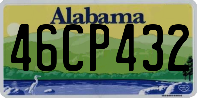 AL license plate 46CP432