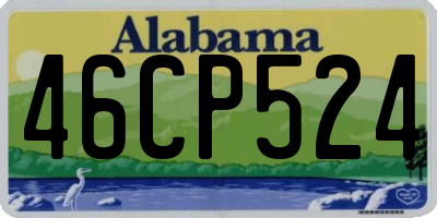 AL license plate 46CP524